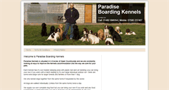 Desktop Screenshot of paradisekennels.co.uk